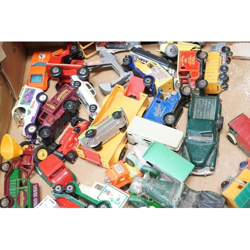 1250A - Over 100 diecast models, featuring a small quantity of mid 20th C examples, includes Matchbox, Dinky... 