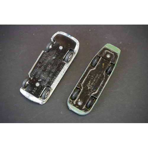 1267 - 19 Mid 20th C diecast racing car models to include Dinky 237 Mercedes Benz, Dinky 238 Jaguar Type D,... 