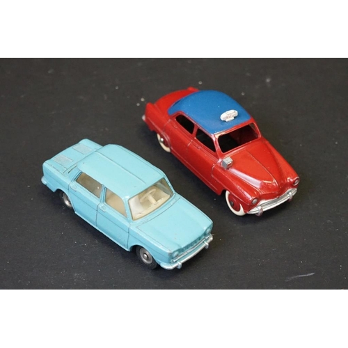 1268 - 15 Mid 20th C French Dinky diecast models to include 258 Peugeot D3A, 24U Simca 9 Aronde, Tracteur P... 