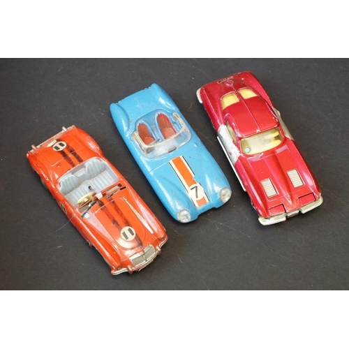 1271 - 19 Mid 20th C play worn diecast models to include Dinky, Corgi and Matchbox featuring 2 x boxed Corg... 