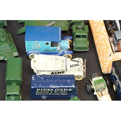 1273 - Collection of mid 20th C play worn diecast models to include many Lone Star Locos and accessories, M... 