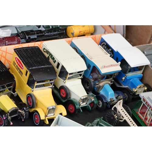 1273 - Collection of mid 20th C play worn diecast models to include many Lone Star Locos and accessories, M... 