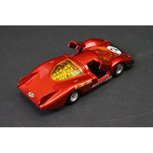 1277 - Three cased Politoys diecast models to include M16 Matra Simca Sport 660, M24 Alfa Romeo 33 Le Mans,... 