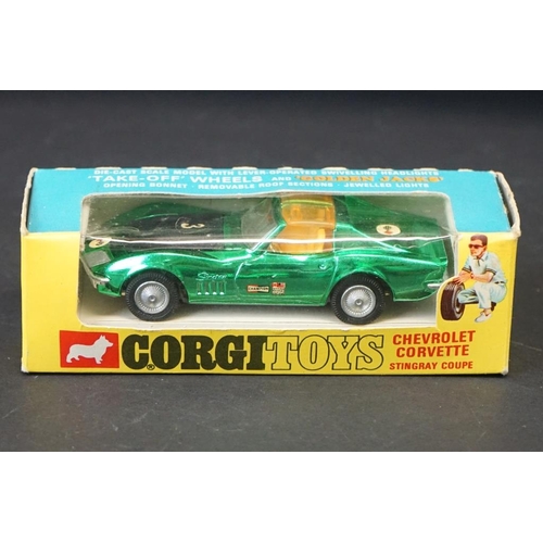 1278 - Three boxed Corgi diecast models to include 2 x Golden Jacks (341 Mini Marcos GT 850 in metallic red... 