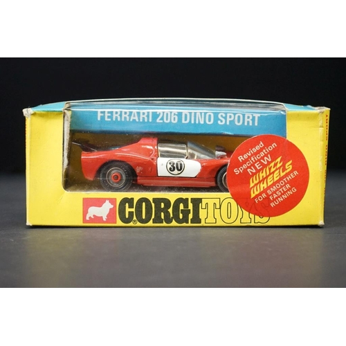 1278 - Three boxed Corgi diecast models to include 2 x Golden Jacks (341 Mini Marcos GT 850 in metallic red... 