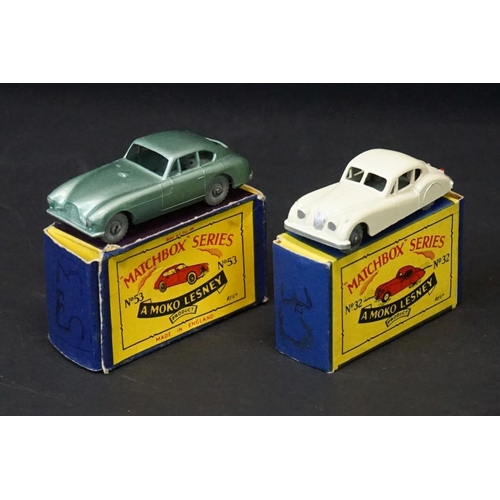 1283 - 16 Boxed Matchbox Lesney 75 Series diecast models to include 29 Bedford, 53 Aston Martin, 48 Meteor,... 