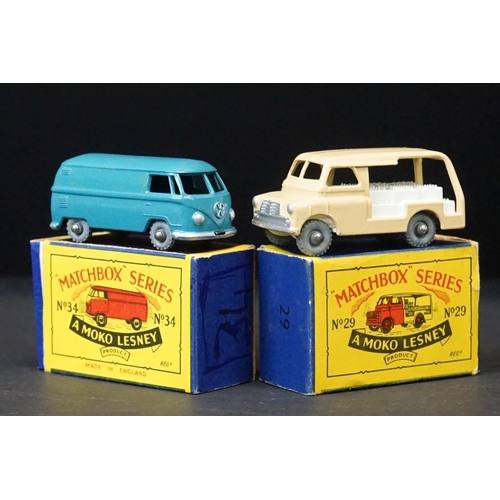 1283 - 16 Boxed Matchbox Lesney 75 Series diecast models to include 29 Bedford, 53 Aston Martin, 48 Meteor,... 