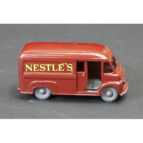 1285 - Nine boxed Matchbox Lesney 75 Series diecast models to include 69 Nestle's Van, 60 Morris Omnitruck,... 