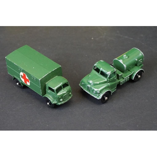 1285 - Nine boxed Matchbox Lesney 75 Series diecast models to include 69 Nestle's Van, 60 Morris Omnitruck,... 