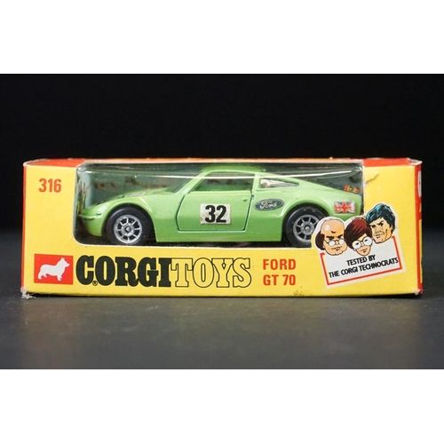 Corgi Toys GB n ° 316 Ford GT 70 Le Mans Whizzwheels in box . – Iapello  Arts & Antiques