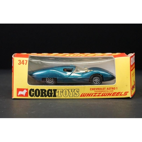 1287 - Four boxed Corgi Whizzwheels diecast models to include 316 Ford GT 70, 303 Roger Clark's 3 litre V6 ... 