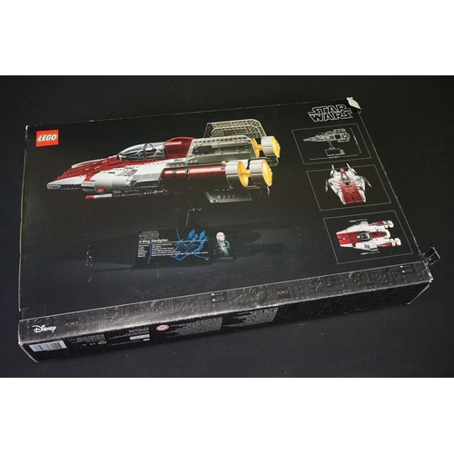 170 - Lego - Boxed Star Wars Ultimate Collectors Series (2020) 75275 A-Wing Starfighter, part built with i... 