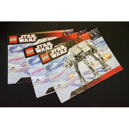 181 - Lego - Three boxed Star Wars Lego sets to include 10178 Motorized Walking AT-AT (missing 2 x mini fi... 