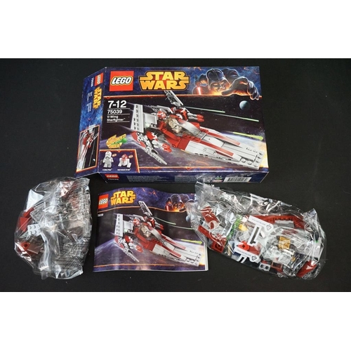 218 - Lego - Six Star Wars Lego sets to include 7676 Republic Attack Gunship (previously built with instru... 