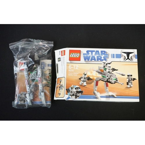 218 - Lego - Six Star Wars Lego sets to include 7676 Republic Attack Gunship (previously built with instru... 