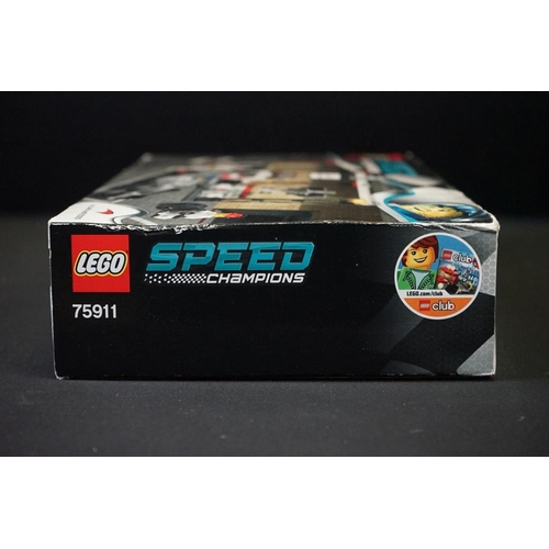 220 - Lego - A boxed & sealed Lego Speed Champions 'McLaren Mercedes Pit Stop' set, no. 75911. (Box shows ... 