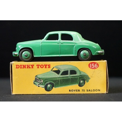 1258 - Two boxed Dinky diecast models to include 154 Hillman Minx Saloon in two tone cerise & pale blue (te... 