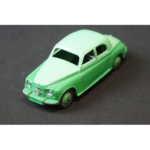 1258 - Two boxed Dinky diecast models to include 154 Hillman Minx Saloon in two tone cerise & pale blue (te... 