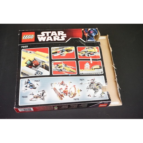 184 - Lego - Four boxed Star Wars Lego sets to include 7658 Y-Wing Fighter (previously built with 2 x mini... 