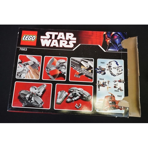 184 - Lego - Four boxed Star Wars Lego sets to include 7658 Y-Wing Fighter (previously built with 2 x mini... 