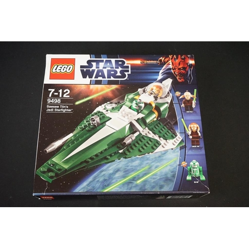 186 - Lego - Five boxed Star Wars Lego sets to include 9495 Gold Leader's Y-Wing Starfighters (part built,... 