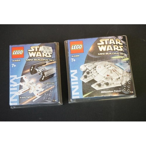 194 - Lego - Eight cased Lego Star Wars Mini Building Sets to include 4 x sealed (4484, 4485, 4486, 4487) ... 