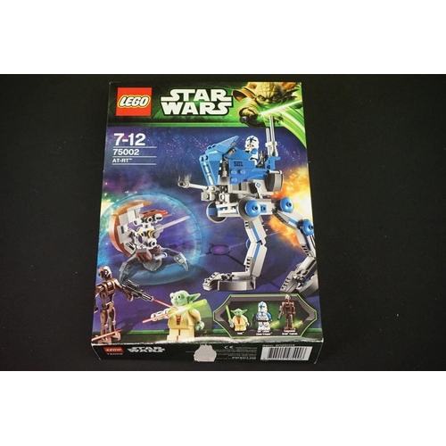 197 - Lego - Four boxed Star Wars Lego sets to include 75018 Jek-14's Stealth Starfighter (part built, mis... 