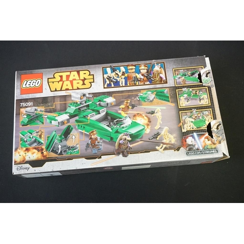 200 - Lego - Four boxed Star Wars Lego sets to include 75091 Flash Speeder, 75081 T-16 Skyhopper, 75080 AA... 