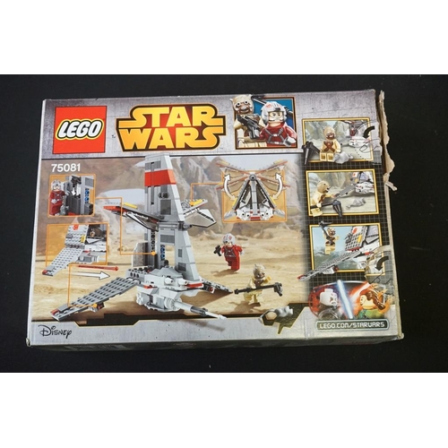 200 - Lego - Four boxed Star Wars Lego sets to include 75091 Flash Speeder, 75081 T-16 Skyhopper, 75080 AA... 