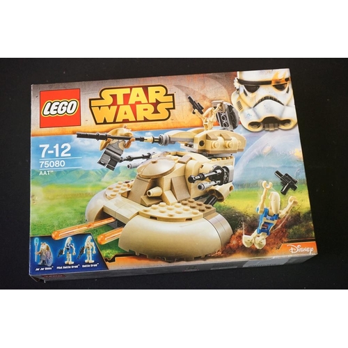 200 - Lego - Four boxed Star Wars Lego sets to include 75091 Flash Speeder, 75081 T-16 Skyhopper, 75080 AA... 