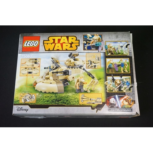 200 - Lego - Four boxed Star Wars Lego sets to include 75091 Flash Speeder, 75081 T-16 Skyhopper, 75080 AA... 