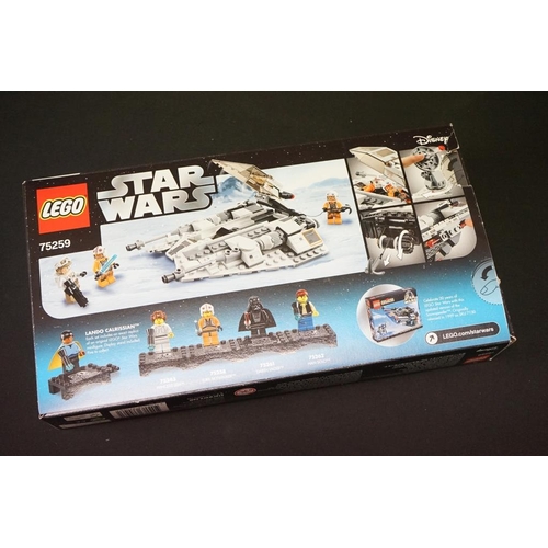 201 - Lego - Four boxed Star Wars 20th Anniversary Lego sets to include 75259 Snowspeeder (contents mostly... 