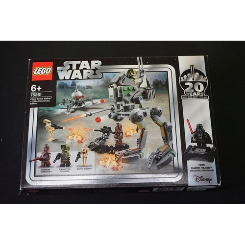 201 - Lego - Four boxed Star Wars 20th Anniversary Lego sets to include 75259 Snowspeeder (contents mostly... 