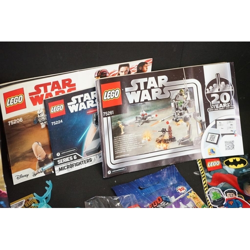 202 - Lego - Quantity of superhero Lego to include opened minifigures, boxed Ninjago Movie 70606 set, boxe... 