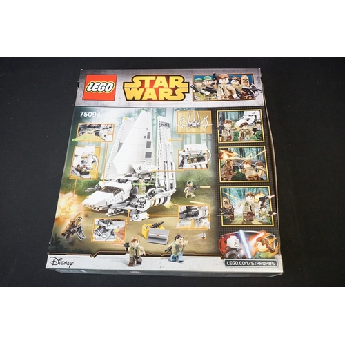 207 - Lego - Three boxed Star Wars Lego sets to include 75005 Rancor Pit (previously built, missing mini f... 