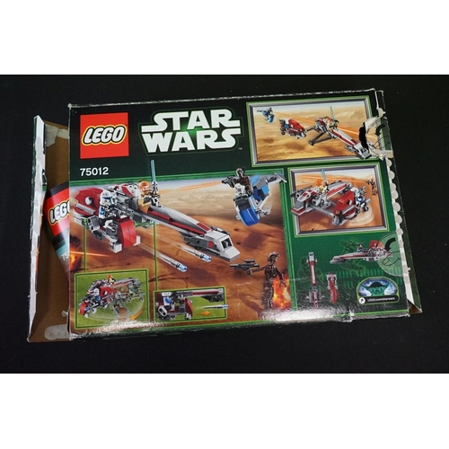 211 - Lego - Four boxed Star Wars Lego sets to include 75021 Republic Gunship (previously built, missing m... 