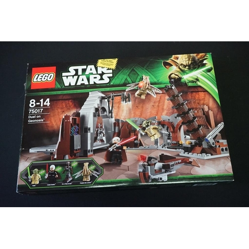 211 - Lego - Four boxed Star Wars Lego sets to include 75021 Republic Gunship (previously built, missing m... 