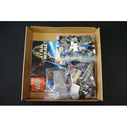 214 - Lego - 12 Star Wars Lego sets to include 7190 Millennium Falcon (previously built, missing mini figu... 