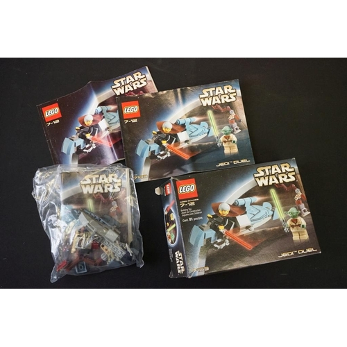 214 - Lego - 12 Star Wars Lego sets to include 7190 Millennium Falcon (previously built, missing mini figu... 