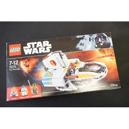 215 - Lego - Five boxed Star Wars Lego sets to include 75249 Resistance Y-Wing Starfighter (part built, mi... 