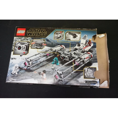 215 - Lego - Five boxed Star Wars Lego sets to include 75249 Resistance Y-Wing Starfighter (part built, mi... 