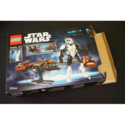 215 - Lego - Five boxed Star Wars Lego sets to include 75249 Resistance Y-Wing Starfighter (part built, mi... 