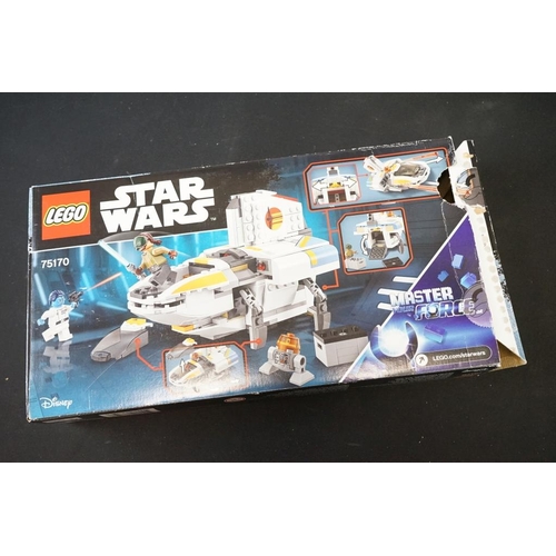 215 - Lego - Five boxed Star Wars Lego sets to include 75249 Resistance Y-Wing Starfighter (part built, mi... 