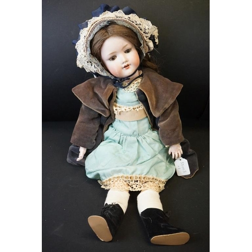 382 - Two Early 20th century Armand Marseille Bisque Head Dolls, one with impressed marks ‘ 390 n D.R.G.M.... 