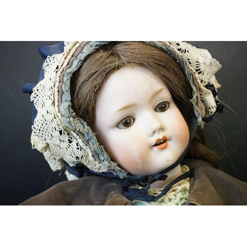 382 - Two Early 20th century Armand Marseille Bisque Head Dolls, one with impressed marks ‘ 390 n D.R.G.M.... 