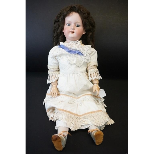 382 - Two Early 20th century Armand Marseille Bisque Head Dolls, one with impressed marks ‘ 390 n D.R.G.M.... 