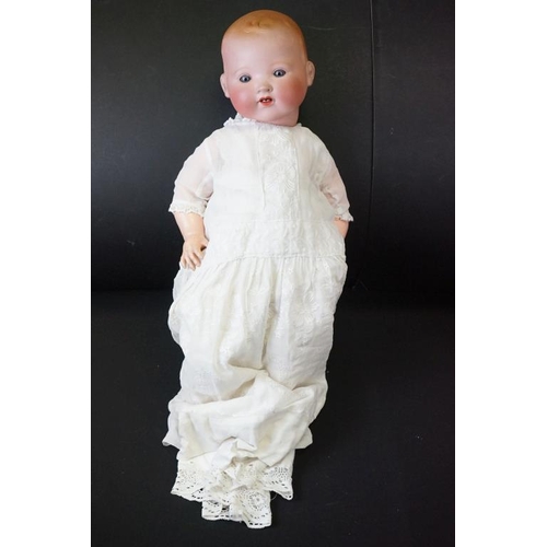 384 - Two Early 20th century Armand Marseille Bisque Head Baby Dolls, one with impressed mark ‘ 351./7.K ‘... 