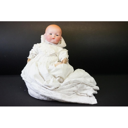 384 - Two Early 20th century Armand Marseille Bisque Head Baby Dolls, one with impressed mark ‘ 351./7.K ‘... 