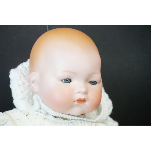 384 - Two Early 20th century Armand Marseille Bisque Head Baby Dolls, one with impressed mark ‘ 351./7.K ‘... 