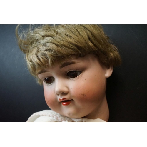 387 - Three Early 20th century Armand Marseille Bisque Head Dolls, impressed marks ' 370 A.7.M ' (with par... 